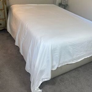 Marlow luxury King Sized Flat Sheet Ivory